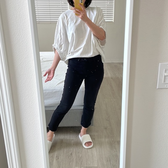 Stylish baggie white top from Zara with boat neck! - Picture 3 of 4